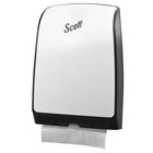 Scott Slimfold Towel Dispenser - 9.83" x 13.67" x 2.88" - White-The touch free design means you only touch the towel you use - it's a hygienic way to dry your hands