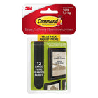 Command Large Black Picture Hanging Strips Value Pack-Holds strongly, removes cleanly, Easy to apply
