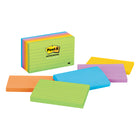 Post-it Notes - Lined - Jaipur Collection - 3" x 5" - 100 Sheets/Pad - 5 Pads/Pack-Lined