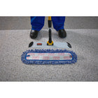 Rubbermaid Commercial HYGEN 18" Microfiber High Absorbency Mop - Blue-Removes 99.7% or more of tested virus and bacteria with water only*
