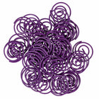 JAM Paper Colored Circular Paper Clips - Purple - 2 Packs of 50-These colorful paperclips are great for organizing papers at home, school, or the office