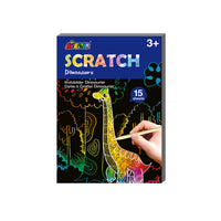 Avenir Mini Scratch Book - Dinosaurs-Be creative, be unique!
