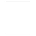 North American Paper Inc. Construction Paper - 12" x 18" - White - 48 Sheets-18" x 12" (Portrait)