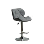 Plata Import Carol Adjustable Stool, Grey, 2 Pack-Bar Stool