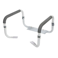Drive Medical Toilet Safety Rail-White, Aluminum