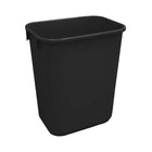 Globe Commercial Products Soft Wastebasket - 39 L - Black - 4 Pack-Fits under standard desk