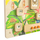 Flash Furniture Bright Beginnings Commercial Grade STEAM Wall Activity Board - Natural Finish and Multicolor Accents (MKME12883)-Features Visual and Tactile Sensory Output