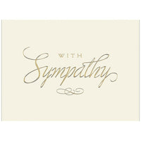 JAM Paper Blank Sympathy Card Set, Gold Sympathy, 25 Pack (526BG472WB)-Gold Sympathy Cards