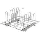 TRINITY Sliding Pot Organizer, Chrome (TBFC-2208)-Commercial strength steel