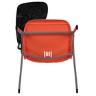 Flash Furniture Ergonomic Shell Chair with Right Handed Flip-Up Tablet Arm - Orange - 5 Pack-Some Assembly Required: attach tablet arm with 2 screws