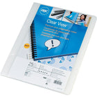 GBC Clear View Premium Plus Presentation Cover, Frost, Round Corners, 25/Pack-Mix and match fronts and backs to add a personal touch