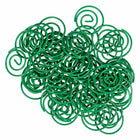 JAM Paper Colored Circular Paper Clips - Green - 2 Packs of 50-These colorful paperclips are great for organizing papers at home, school, or the office