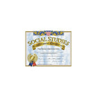 Hayes Yellow Border Social Studies Achievement Certificate, 8 1/2" x 11", 90 Pack-Size: 8 1/2"(L) x 11"(W)