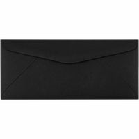 JAM Paper #10 Business Premium Envelopes - 4 1/8" x 9 1/2" - Smooth Black - 100 Pack-Colour: Smooth Black Colour Envelopes