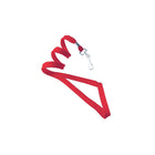 Beslayn Heavy Duty 3/8" Flat Braid Woven Lanyard With Nickel-Plated Steel Swivel Hook - Red - 50 Pack-Easy, convenient way to display your name badge
