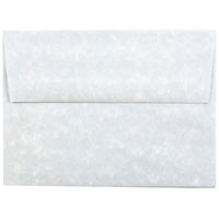 JAM Paper A6 Invitation Envelopes, 4.75 x 6.5, Parchment Blue Recycled, 100 Pack (10296g)-Blue