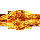 Designart Yellow Sandstorm 5-Panel Modern Canvas Art Print, (PT3080-373)-Print