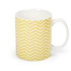 CTG Brands Can Mug Set with Zig Zag Pattern, 10 oz, Green, Yellow, Grey, 6 Pack-Ergonomic: handle ergonomically designed for an easy and comfortable grip for you to enjoy your tea, coffee hot chocolate, water or juice