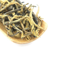 Tao Tea Leaf Organic Golden Needle Black Tea Tin - Loose Leaf - 42g-This certified organic black tea is harvested from Yunnan's ancient tea trees which are over 300 years old