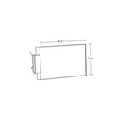 Azar Two-Sided Acrylic Sign Holder With Pegboard Grippers, 8.5" x 5.5", 10 Pack (103327)-Clear Acrylic