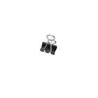 ACCO Fold-Back Binder Clips - Mini (1/2") - 1/4" Capacity - Black - 12 Pack-Tempered steel construction provides extra strong hold