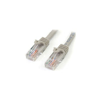StarTech 45PATCH20GR 20' Cat 5e Snagless Patch Cable, Grey-Dual RJ-45 Male connectors ensure seamless connectivity