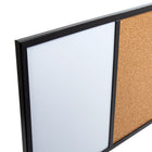 Office Works Half White-Cork Bulletin Board - 16" x 24" - Black - 6 Pieces-Classic design: features beautifully crafted pinewood frame finished in black color that adds a modern twist to the cork board and allows you to effortlessly blend in with your office or home decor
