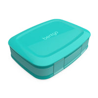 Bentgo Fresh Lunch Box - Aqua-Dishwasher Safe Tray: Simply pop out the removable compartment tray for quick and easy clean up in the dishwasher. Hand washing is recommended for the outer shell.