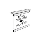 Azar Displays Leaflet Display Banners, 11" (300280)-Banner Arm with Poster Fastener Set that Allows for Easy Change of Poster