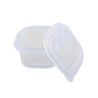 Minimal Silicone Sauce Containers - Clear - 180ml - 2 Pack-BPA, BPS, PVC Free
