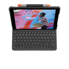 Logitech Slim Folio Wireless Keyboard Case for iPad (7th, 8th, & 9th generation) - Graphite-4 year battery life : Slim Folio uses 2 replaceable coin cell batteries to power your keyboard. Featuring a smart-power management system, use Slim Folio for up to 4 years without needing to replace the batteries. (Based on 2 hours daily use)

