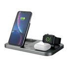 Veho DS-7 Qi Wireless Multi-Charging Station - Grey-The DS-7 has an integrated mood/back light