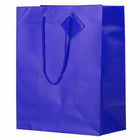 Jam Paper Gift Bags with Rope Handles - Large - 10" x 13" x 5" - Blue Matte - 100 Pack-Our giftbags are made from thick 85 lb cardstock that has a smooth matte paper finish and feature a soft rope handle with a blank gift tag
