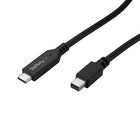 StarTech USB-C to Mini DisplayPort Cable, 3', Black (CDP2MDPMM1MB)-Reduce clutter with a 1 m (3 ft.) all-in-one solution with a combined cable and adapter