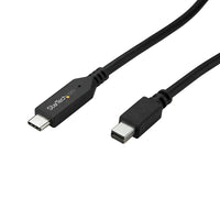 StarTech USB-C to Mini DisplayPort Cable, 3', Black (CDP2MDPMM1MB)-Reduce clutter with a 1 m (3 ft.) all-in-one solution with a combined cable and adapter