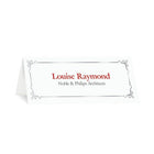 St. James Embassy Place Cards - 1-3/4 x 4-1/4" - Laser/Inkjet Printable - White - Silver Foil - 60 Pack-Premium 65 lb cover paper, embassy silver foil