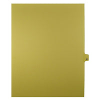 Mark Maker Legal Exhibit Index Tab Buff Single Tabs, 1/25th Cut, Letter Size, No Holes, Number 40, 25 Pack-Buff Single Tabs, 1/25th Cut