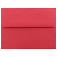 JAM Paper A6 Invitation Envelopes, 4.75 x 6.5, Brite Hue Red Recycled, 250 Pack (67503H)-Red brite hue recycled envelope