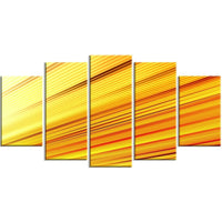 Designart Speed of Light 5-Panel Abstract Canvas Art Print, (PT3091-373)-Print