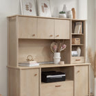 Sauder - 429371 Whitaker Point 66" Desktop Hutch - Natural Maple-Natural Maple, Engineered Wood