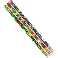 Musgrave Pencil Company - Student of the Week Pizzazz #2 Pencils - Paquet de 144-Round woodcased #2 pencils with Erasers
