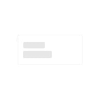 Deluxe Double Window Confidential Envelopes, 9" x 4-1/8", 500 Pack (WC771-500)-#24 white wove
