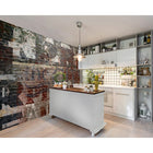 Wall Rogues Warehouse Brick Wall Mural, Grey-Paste not included
