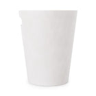 Umbra Woodrow Can, White and Natural-Wood can with stained finish