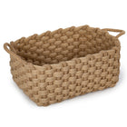 Truu Design Chunky Braided Jute Baskets, Set of 3, 18 x 11 inches, Natural-Purpose: these baskets are an additional storage organizer for your towels, laundry, magazines, toys, and many other household goods