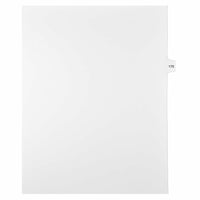 Mark Maker Legal Exhibit Index Tab White Single Tabs, 1/15th Cut, Letter Size, No Holes, Number 170, 25 Pack-White Single Tabs, 1/15th Cut