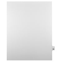 Mark Maker Legal Tabs - Letter Size - White - 1/25th cut - 25 tabs per package - 5 packages Pack - Number 196-White Single Tabs