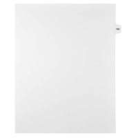 Mark Maker Legal Exhibit Index Tab White Single Tabs, 1/15th Cut, Letter Size, No Holes, Number 198, 25 Pack-White Single Tabs, 1/15th Cut