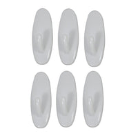 Kubota 6pc Plastic Hooks, 6 Pack-Perfect for hanging light items