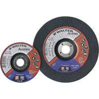 Walter Surface Technologies Allsteel Xtra Depressed Centre Grinding Wheel - 12 Pack-Arbor Size 7/8"